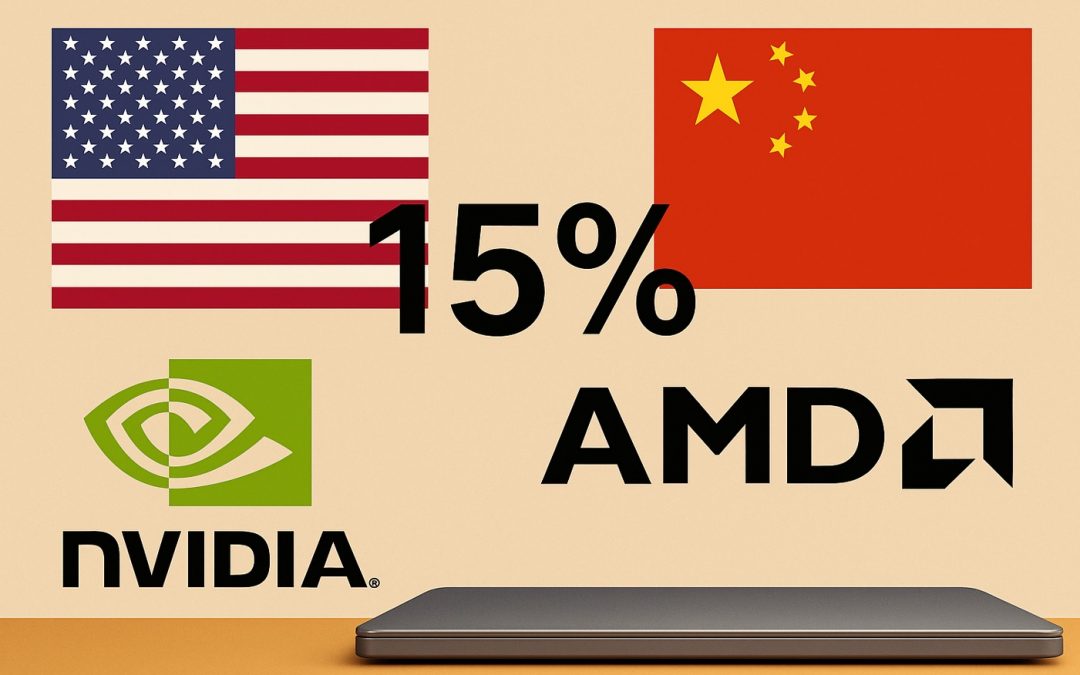 EE.UU. cobrará a Nvidia y AMD un 15 % de sus ventas de chips a China